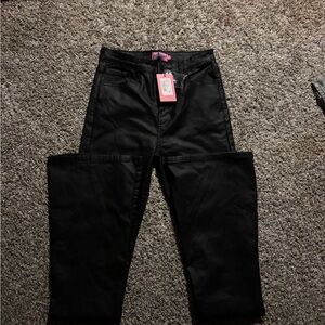 Edikted Black Boot Cut Pants